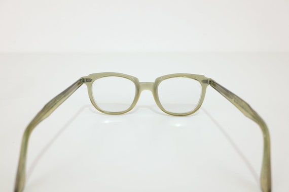 Vintage Transluscent Grey Plastic Horn Rimmed Saf… - image 6