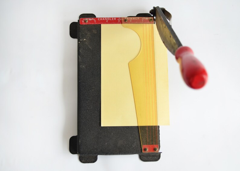 Vintage Chandler All Steel Decorative Edge Paper Cutter / Etsy