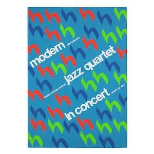 Póster de maqueta de diseño original del Cuarteto de jazz moderno vintage de los años 60 en el Auditorio Miller de la Universidad de Western Michigan, 24 x 32 pulgadas