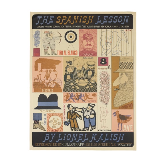 Vintage Rare 1968 Lionel Kalish The Spanish Lesson