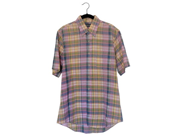 Lands' End Pastel Color Plaid Short 