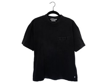 Vintage 80s ESPRIT Black Pocket Tee, Small