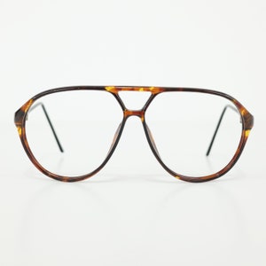 Vintage Carrera Brown Tortoise Shell Aviator Style Eyeglass Frames, Made in Austria 5425 11 EP