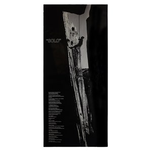 Vintage Original 1972 &quot;SOLO&quot; Climbing Short Film Festival Poster 21&quot; x 48&quot;