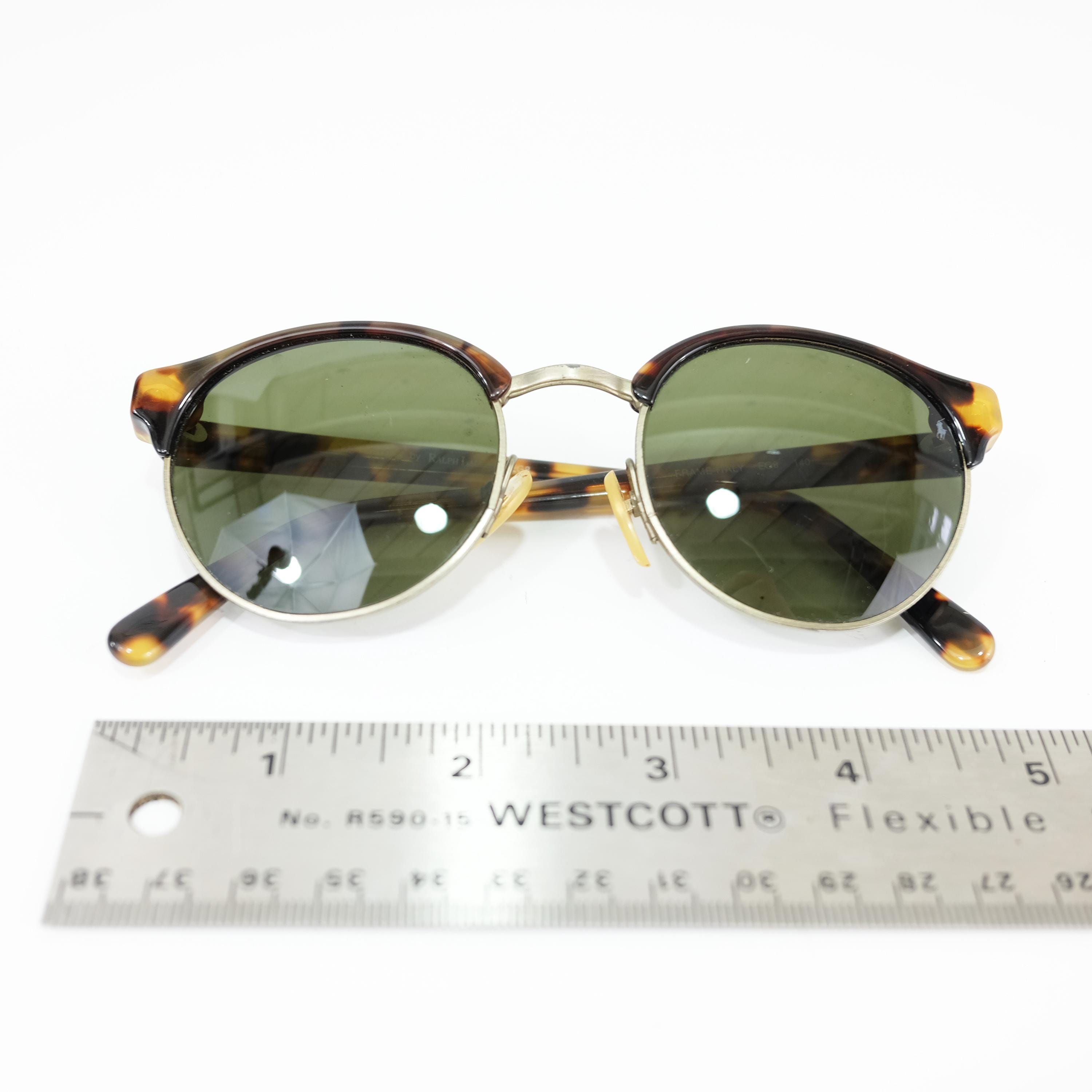 RALPH LAUREN Vintage Tortoise Shell  sunglasses Polo Ralh Lauren 1990s Polo Ralph Lauren Vintage Sunglasses for sale - eBay main image 2