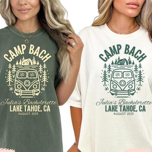 Custom Camp Bachelorette Party Shirt, Cabin Bachelorette, Camp Bachelorette, Bridesmaid Party Shirt, Personalized Lake Bachelorette Shirt
