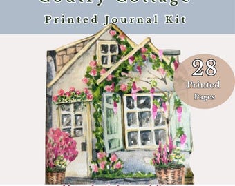 Country Cottage Junk Journal Kit: Floral Ephemera, Pockets & Waterfall Cards