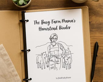 Homestead Planner Printable | Farm & Garden Organizer | Livestock Tracker | Gardening Journal | Digital Download PDF