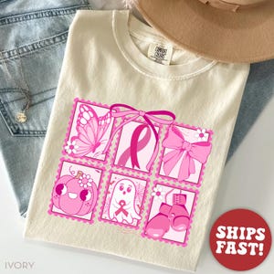 Breast Cancer Awareness Month Comfort Colors® Shirt, I wear pink for breast cancer shirt, Aesthetic Pink October Tee, Pink Womens Sweatshirt