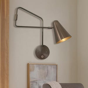 Adjustable Brass Wall Sconce – Mid Century Modern Stilnovo Reading Lamp