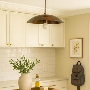 Mid Century Brass Sputnik Chandelier | Retro Pendant Light | Modern Flush mount Ceiling Fixture