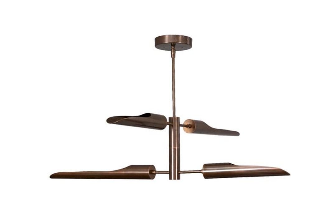 ハンドメイドの真鍮製スプートニクシャンデリア | ミッドセンチュリー