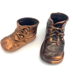 Vintage Bronzed & Coppered Baby Shoes – Child’s Keepsake