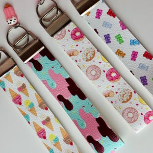 Dessert Wristlet Keychains