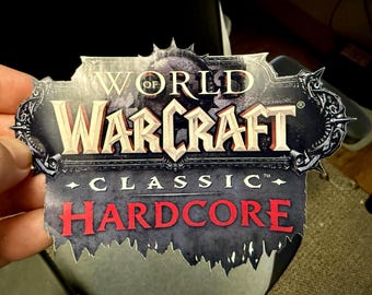 Die Cut WoW Hardcore Classic Sticker - World of Warcraft