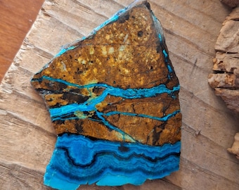 Chrysocolla Slab Bright Colors   CS4
