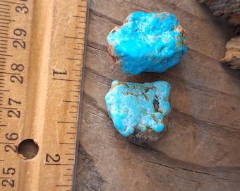 2 Bright Blue Kingman Turquoise Nuggets  KT1
