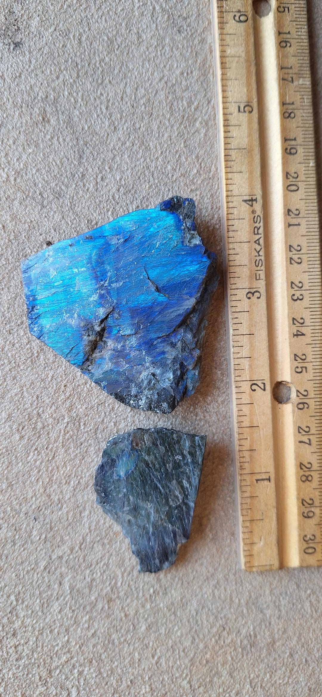 Spectrolite Blue 2 Small Spectrolite Slabs Bright Blue SP4 - Etsy