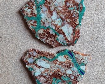 2 Cuprite Chrysocolla Slabs