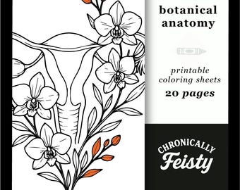 Livre de coloriage Anatomie botanique : méditation corporelle et art des maladies chroniques (PDF)