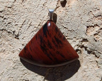 Mahogany Obsidian Crystal Necklace Pendant
