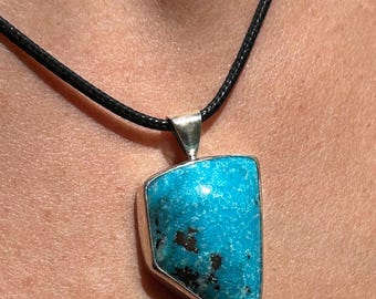 Persian Turquoise Crystal Pendant