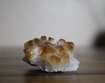 Small Natural Citrine Crystal Cluster – Golden Formation Mineral Specimen