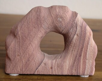 Natural Sandstone Arch – Self Standing Rock Formation – Unique Geological Specimen – Natural Stone Display