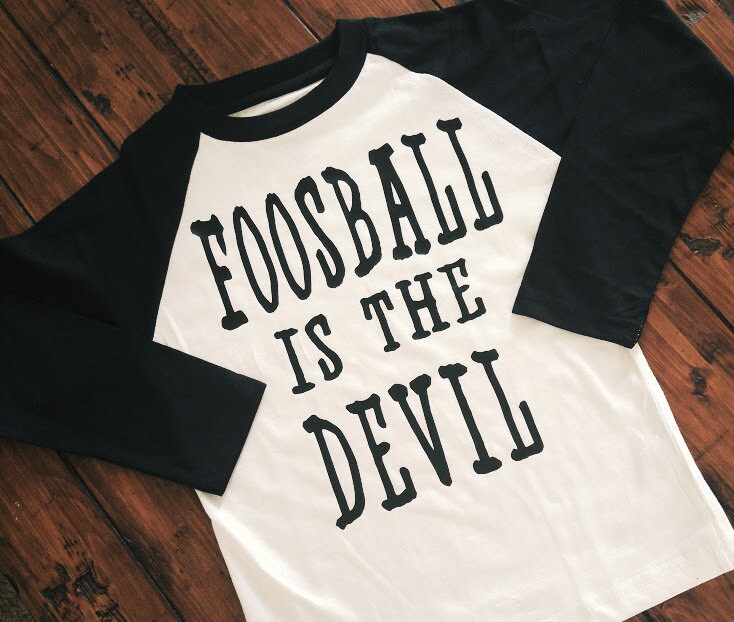 FREE Shipping 2 or more shirts Foosball is the devil Etsy