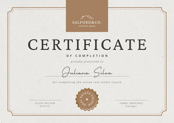 25 Editable Canva Certificate Templates, Award, Achievement, Participation (Digital Download)