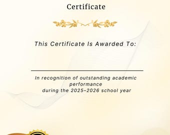 Plantillas de certificados para primaria en Canva, certificados de premios para estudiantes, premios editables para el aula, descarga digital.