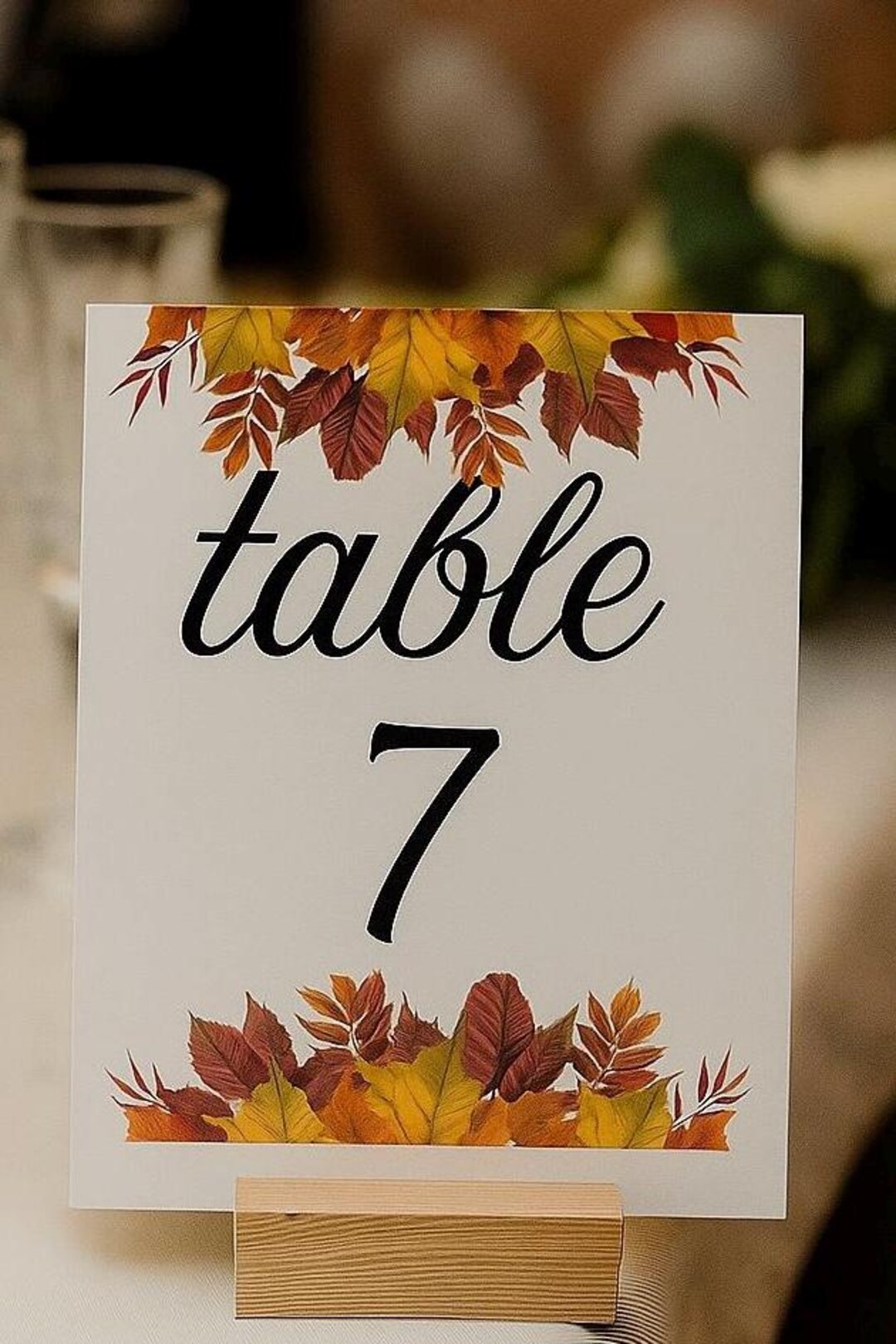 Editable Table Number Template – Canva Wedding Table Sign, Instant ...
