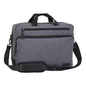 Laptop Messenger Bag with Adjustable Strap and Multiple Pockets for Laptops up to 15.6 Inches