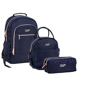 3 Piece School Set Backpack Lunch Bag Pencil Case Durable and Functional for Everyday Use