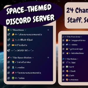 Space Themed Discord Template