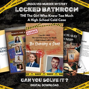 Printable Murder Mystery Game murder mystery file cold case file party games detective games crime solving game digital download game night
