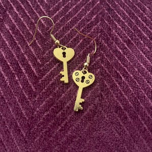 Lock and Key Earrings