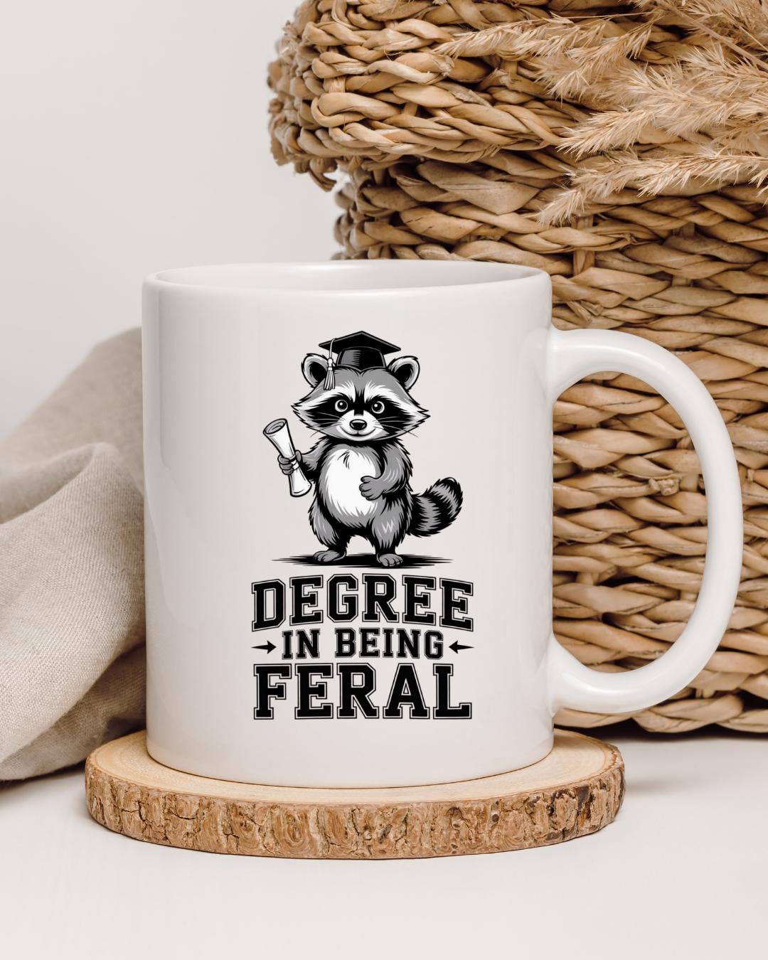 Senior Racoon Graduate Racoon PNG, Feral Girl Design, Senior 2026 Graduation Cap ...