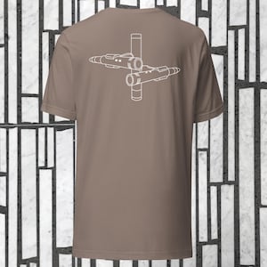 XY Stereo Mic Setup Shirt – Line Art Audio Gear for Sound Engineers and Techs