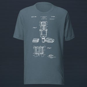 Vintage Olson Microphone Patent T-Shirt – Audio Tech Graphic Tee for Sound Engineers