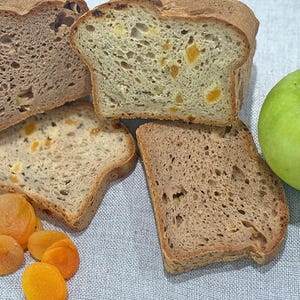 Glutenfreie Aprikose / Rosmarin & Apfel / Zimt Artisan Bread Rezepte (2).