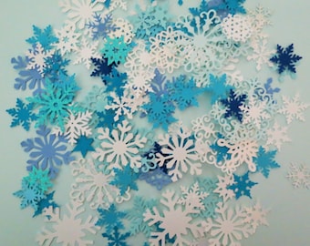 Snowflakes Winter Punch Paper Die Cut Set of 50 Scrapbook Embellishment