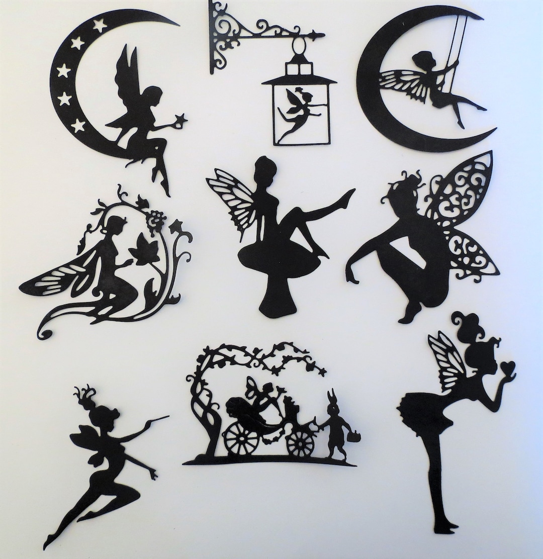 Fairies #2 Fairy Intricate Paper Die Cut Embellishments Scrapbooking 9 ...