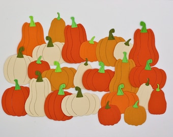 Cartulina de calabaza de otoño con mezcla de calabazas, papel troquelado, adorno, 24 piezas para álbum de recortes