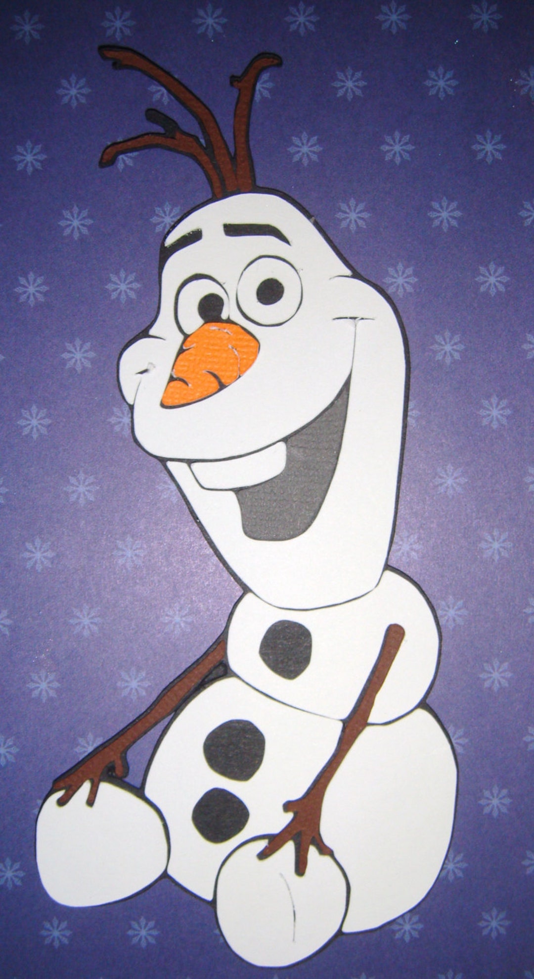Frozen Olaf Paper Die Cut Paper Doll Scrapbook Embellishment - Etsy