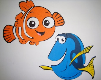 Finding Nemo Nemo and Dory Paper Die Cut Scrapbook Embellishment