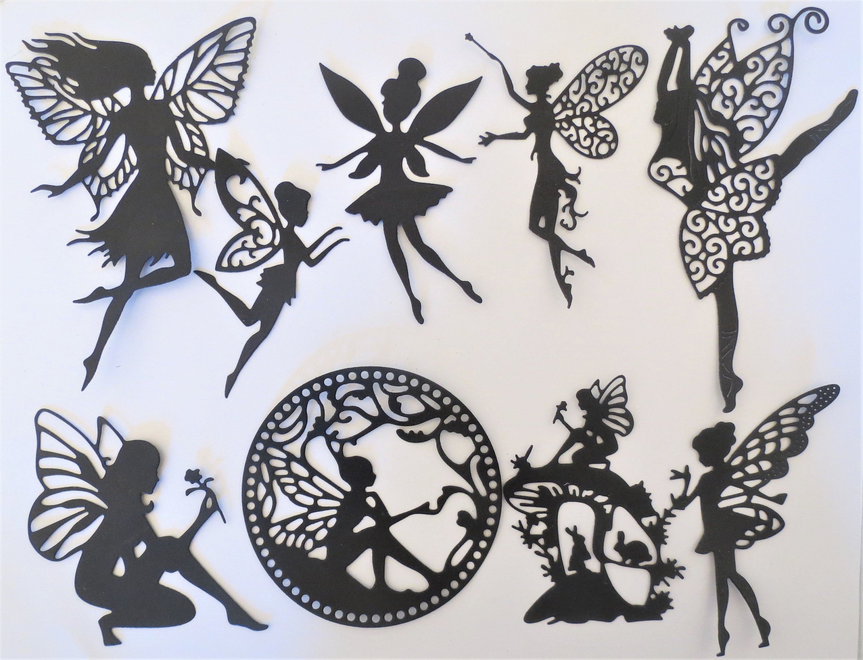 Fairies #3 Fairy Intricate Paper Die Cut Embellishments Scrapbooking 9 ...