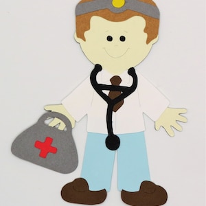 Nurse Doctor Hospital Worker Boy Girl Die Cut Cardstock Scrapbook