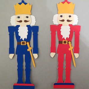 Nutcracker Cardstock Diecut Layered Pick ONE Scrapbook Embellishment Cardmaking