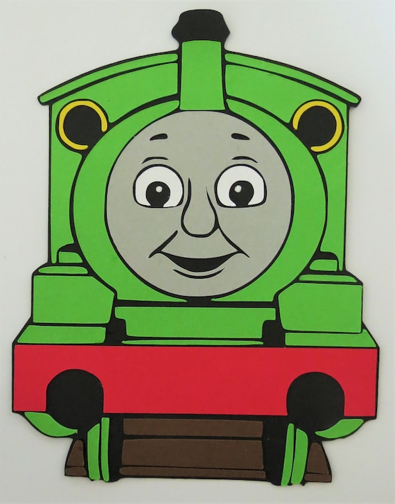 Percy Thomas the Train Inspired Paper Die Cut Paper Scrapbook Embellishment Etsy UK
